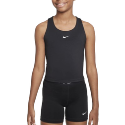 Nike Girl's Swoosh Tank Top Sport Bra - Black/White