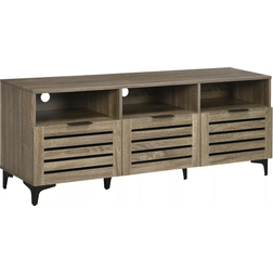Homcom with Drawers Gray Storage Cabinet 55.2x21.8"