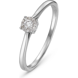 Christ Women's Ring - White Gold/Diamonds