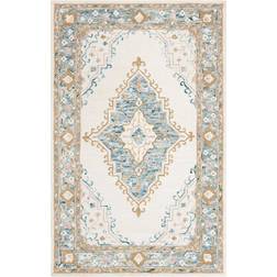 Safavieh Micro-Loop Collection Blue, White 48x72"