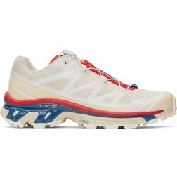 Salomon XT-6 - Almond Milk/Bleached Sand/Aurora Red