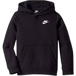 Nike Older Kid's Sportswear Club Pullover Hoodie - Black/White (BV3757-011)