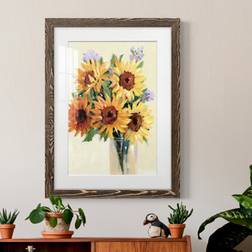 Gracie Oaks Fresh Cut Flowers I Walnut Framed Art 17x20"