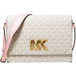 Michael Kors Mimi Medium Logo Messenger Bag - Powder Blush Multi