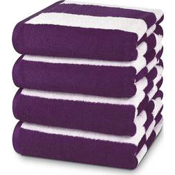 Utopia Cabana Plum Bath Towel Purple (152.4x76.2)