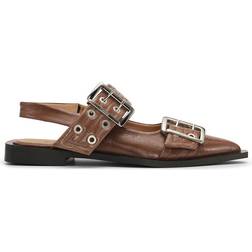 Ganni Ballerinas - Brown