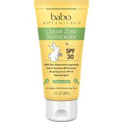 Babo Botanicals Clear Zinc Sunscreen Lotion Fragrance Free SPF30 89ml