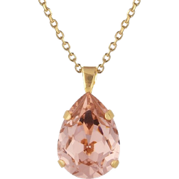 Caroline Svedbom Classic Drop Necklace - Gold/Vintage Rose