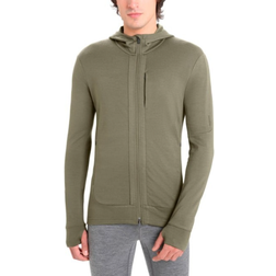 Icebreaker Men's Merino Quantum III Long Sleeve Zip Hoodie - Loden