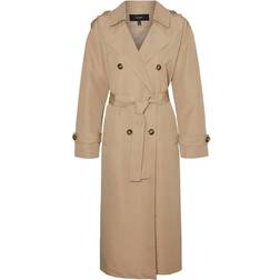 Vero Moda Chloe Trenchcoat - Brown/Silver Mink