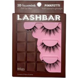 LASHBAR Pinkfetti 3D Fauxmink 3-pack