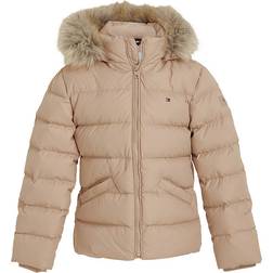 Tommy Hilfiger Kid's Padded Fur Hood Jacket - Merino