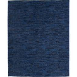 Nourison Essentials Solid Contemporary Midnight Blue 96x120"