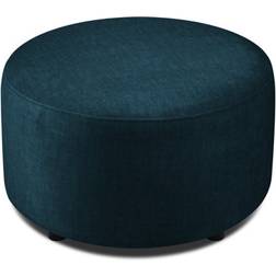 Micadoni Home MIC_POUF_120_F1_ALICE Dark Petrol Blue Fußhocker 43cm