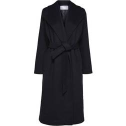 Selected Rosa Belt Coat - Black