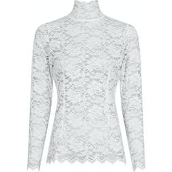 Neo Noir Liza Laceflower Blouse - White