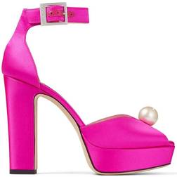 Jimmy Choo Socorie 120mm - Fuchsia/White