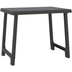 vidaXL Anthracite PP Wooden Look Picnic Table