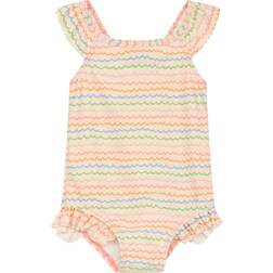 Hust & Claire Madiken Striped Swimsuit - Shrimp (59844269 -3761)