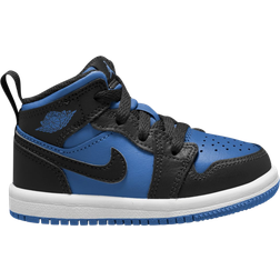 Nike Jordan 1 Mid TD - Black/Black/White/Royal Blue