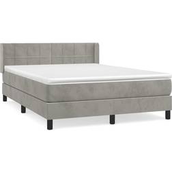 vidaXL Velvet with Mattress Boxspringbett 140x190cm