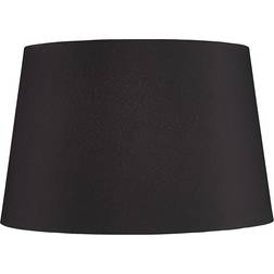 Springcrest Faux Silk Large Tapered Drum Black Shade 17"