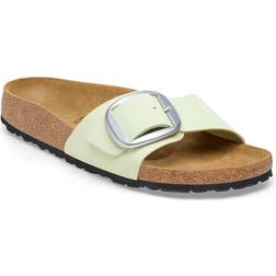 Birkenstock Madrid Big Buckle Nubuck Leather - Faded Lime