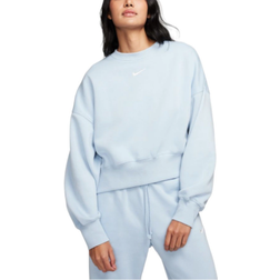 Nike Sportswear Phoenix Fleece Women's Over Oversized Crew Neck Sweatshirt - Light Armory Blue/Sail