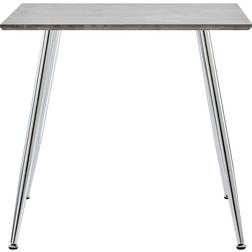 vidaXL 80.5x80.5x73cm Concrete/Silver Esstisch 80.5x80.5cm