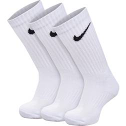 Nike Little Kid's Dri-Fit Performance Basics Crew Socks - White/Black (RN0019-001)