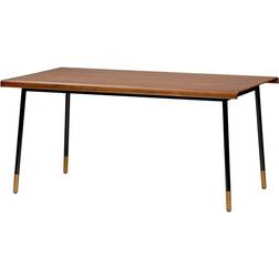 Eurø Style Miriam Brown Dining Table 35.4x70.9"