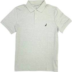 Nautica Slim Fit Interlock Deck Polo Shirt - Grey Heather