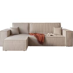 17 Stories Machi Beige Sofa 244cm 4-Sitzer