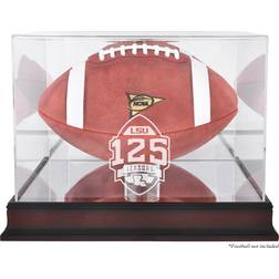 Fanatics Authentic LSU Tigers Mahogany 125 Years of Football Anniversary Logo Football Display Case with Mirror Back