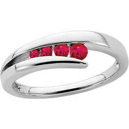 Gem & Harmony Natural Ring - Silver/Ruby/Diamonds