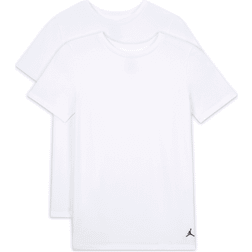 Nike Big Kid's Flight Base Tees 2-pack - White (9J0638-001)