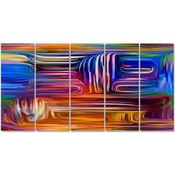 East Urban Home Color Fusion Multicolor Framed Art 60x28" 5