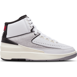 Nike Air Jordan 2 Retro GS - White/Black/Sail/Fire Red