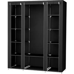 Songmics Wardrobe Black Kleiderschrank 150x175cm