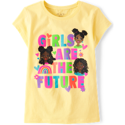 The Children's Place Girls Are The Future Graphic Tee - Sun Valley (3046171_324E)