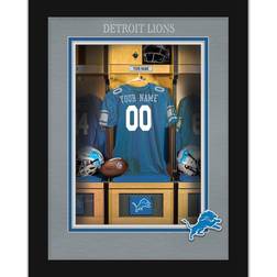Fan Creations Detroit Lions 12'' x 16'' Personalized Team Jersey Print