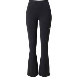 Nike Sportswear Chill Knit Women's Tight Mini-Rib Flared Leggings - Black/Sail