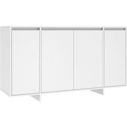 vidaXL Engineered Wood White Sideboard 135x75cm