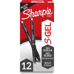 Sharpie S-Gel Bold Point 1.0mm Black 12-pack