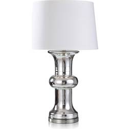 Rosdorf Park Dalari Chrome/White Table Lamp 32"