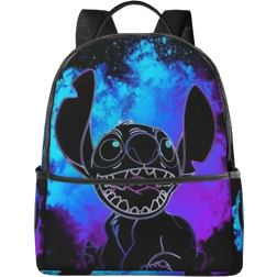 Sozcbuk Stitch Stylish Lightweight Backpack - Black