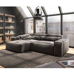 DeLife Sirpio Khaki Brown with Stool Sofa 266cm