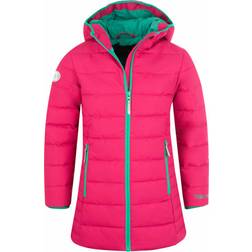 Trollkids Girl's Stavanger Coat - Pink/Peacock Green