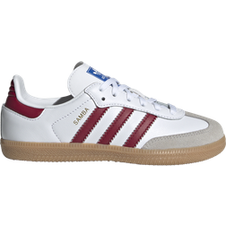 Adidas Kid's Samba OG - Cloud White/Collegiate Burgundy/Gum