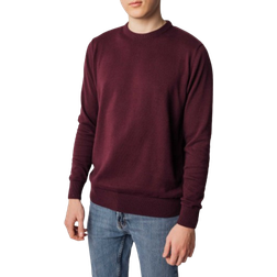 MELA Men Himal Fine-Knit Jumper - Raisin